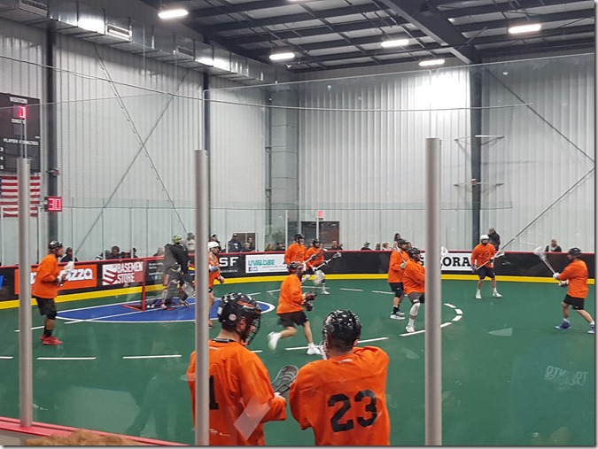 The Black Wolves warming up. Photo credit: me